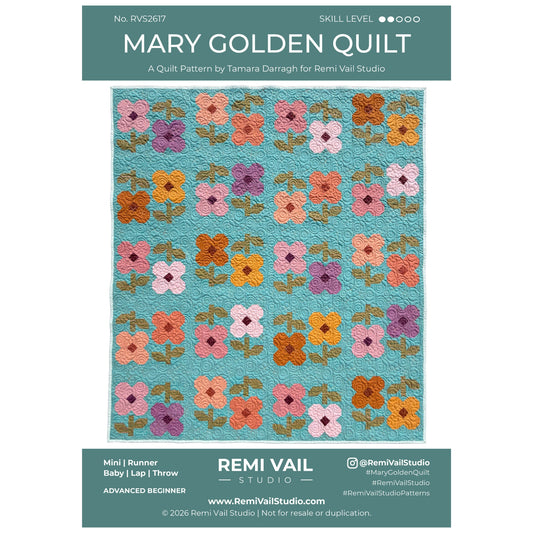 Mary Golden Quilt Pattern - PDF