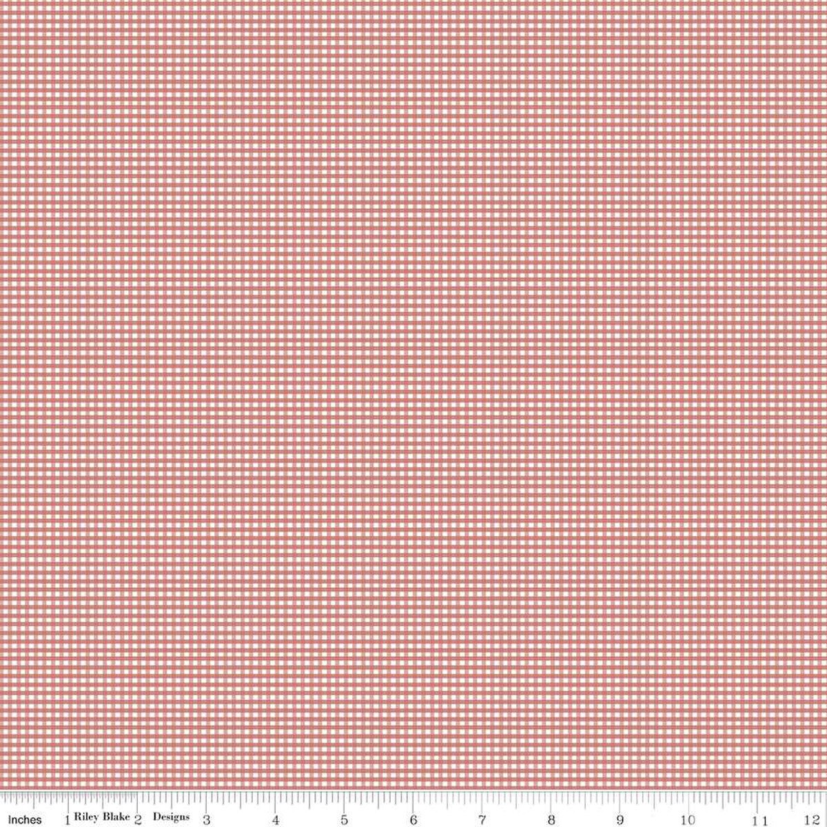 Canyon Rose Micro Gingham - Riley Blake Designs - C455CANYONROSE