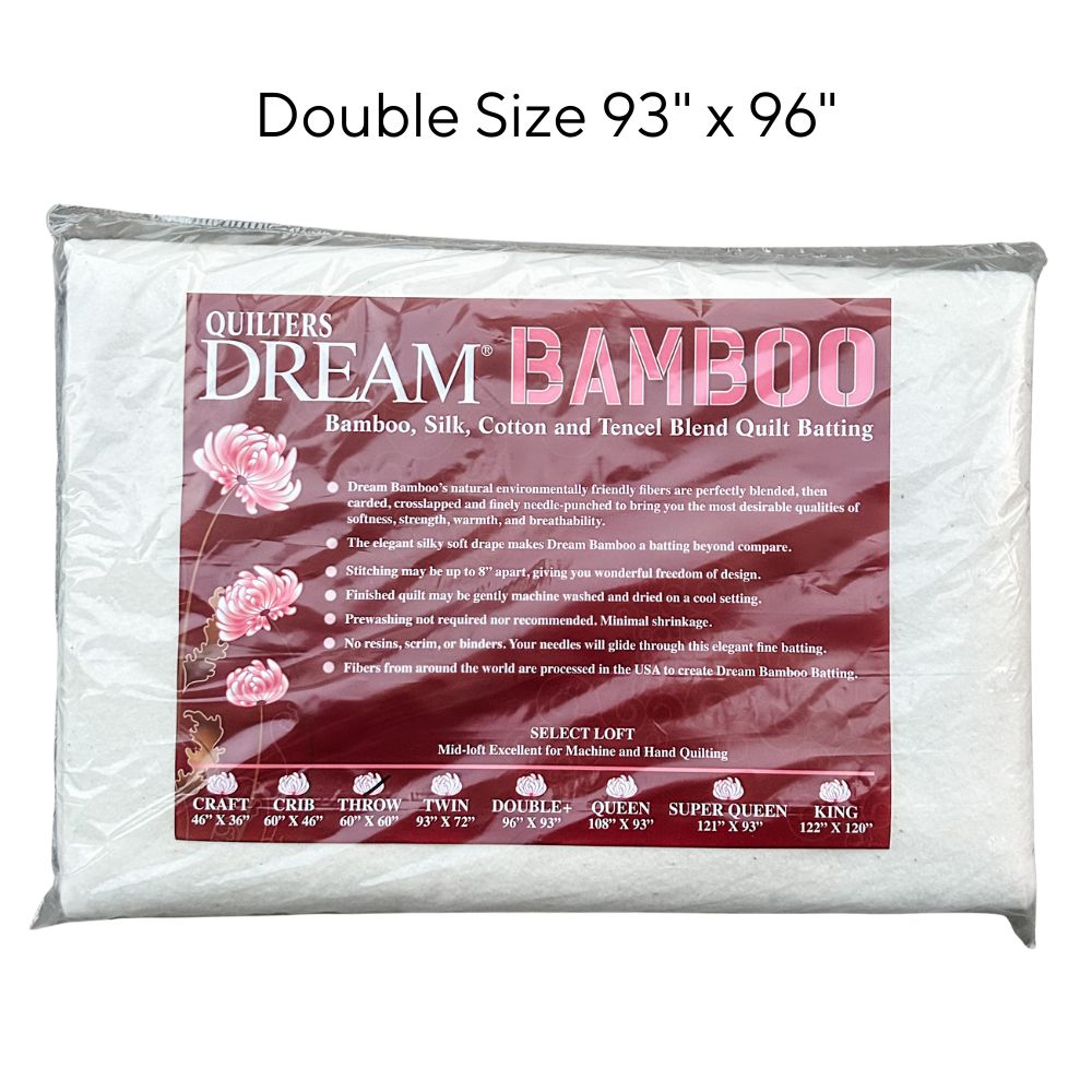 Quilters Dream Bamboo Batting DOUBLE Size 93" x 96"
