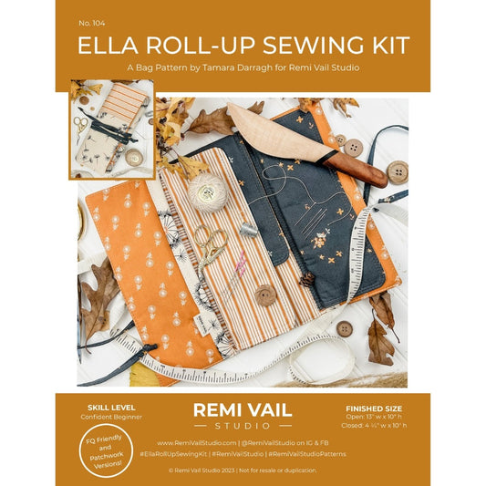 Ella Roll-Up Sewing Kit Pattern - PDF