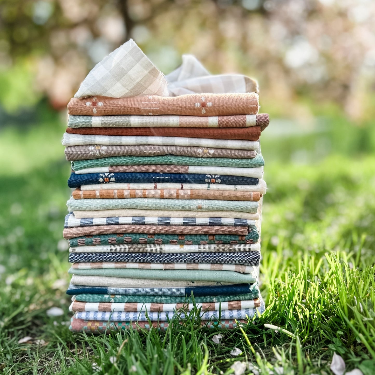 Folk Fables Quilt Kit 2 - Spring Meadow - Twin Size (Fabric for Top Only)