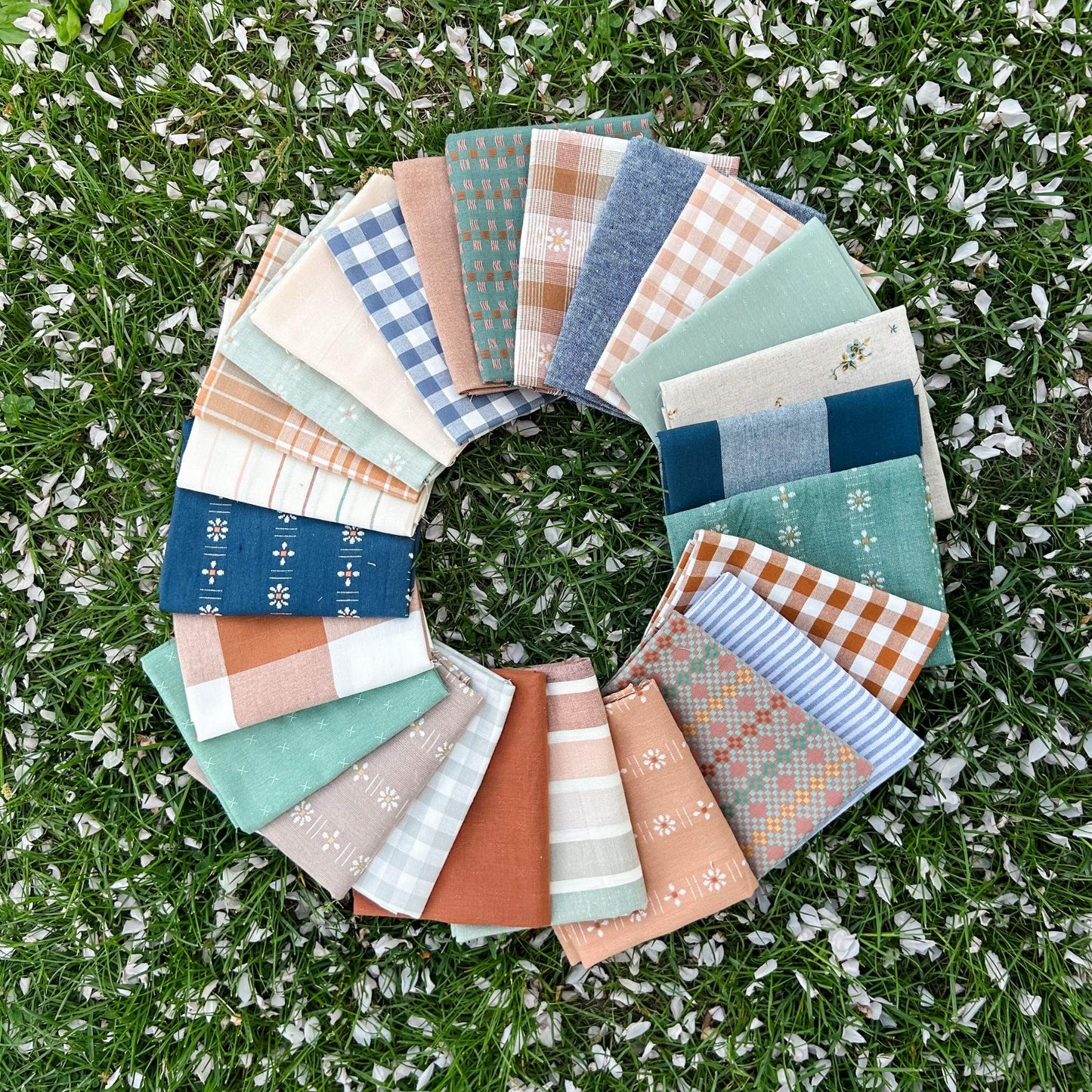 Folk Fables Quilt Kit 2 - Spring Meadow - Twin Size (Fabric for Top Only)