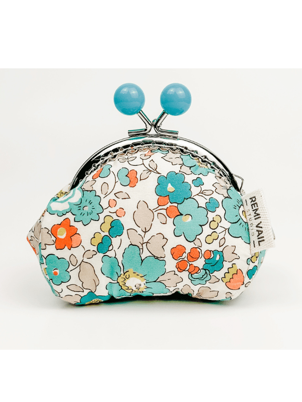 Dainty Floral Handmade Kiss Lock Coin Purse Remi Vail Studio