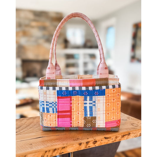 Patchwork Pockets Extension Pattern for Maggie Poppins Tote Bag - PDF