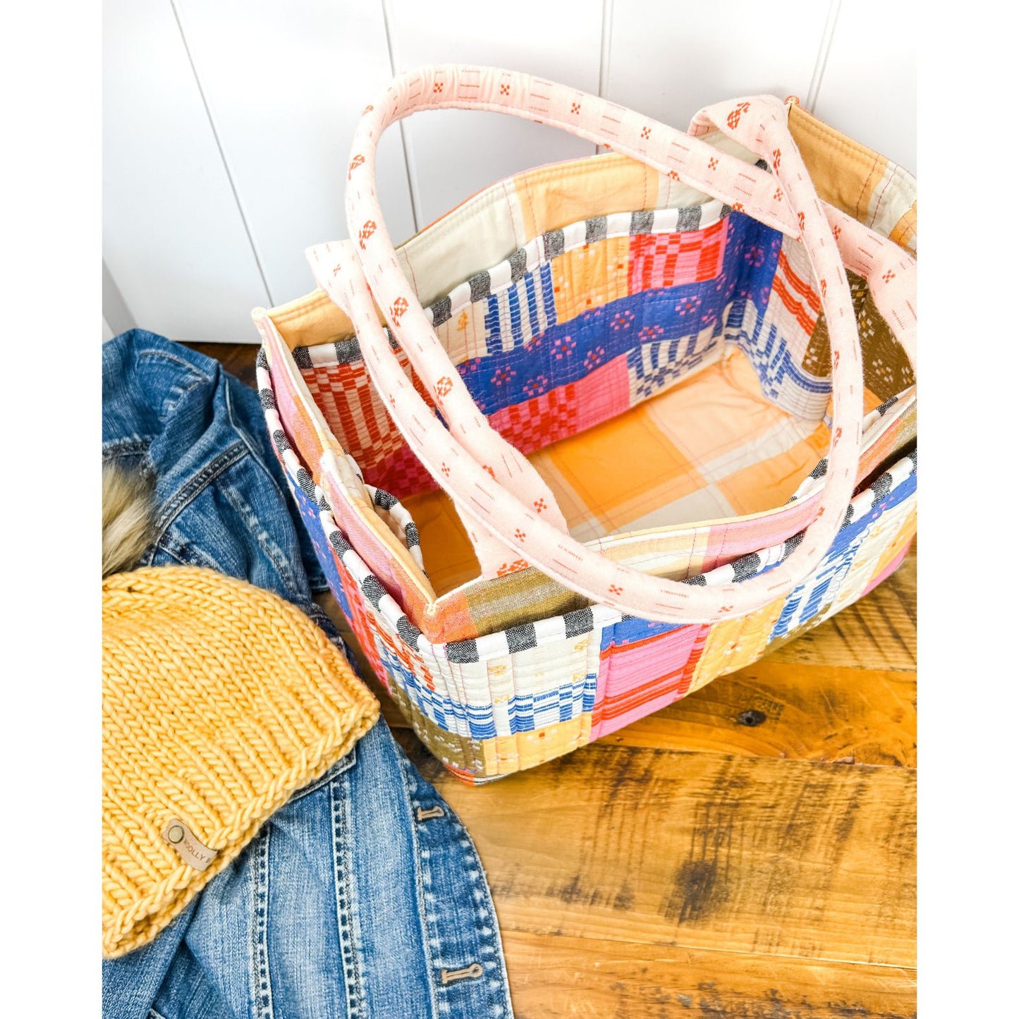 Patchwork Pockets Extension Pattern for Maggie Poppins Tote Bag - PDF