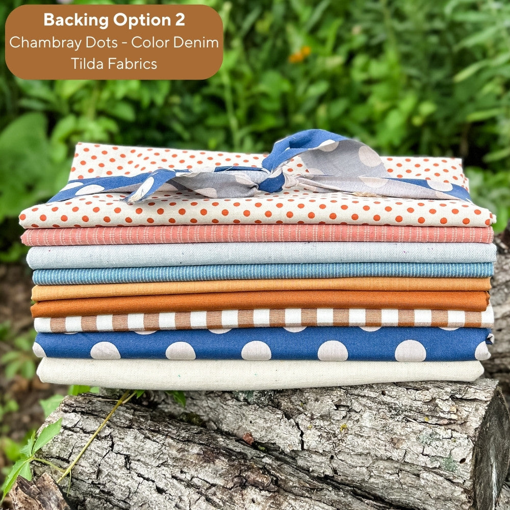 2025 Sweater Weather Sampler - Remi Vail Studio Version Wovens Quilt Kit WITH BORDER (Top + Binding + Border, Optional Backings)