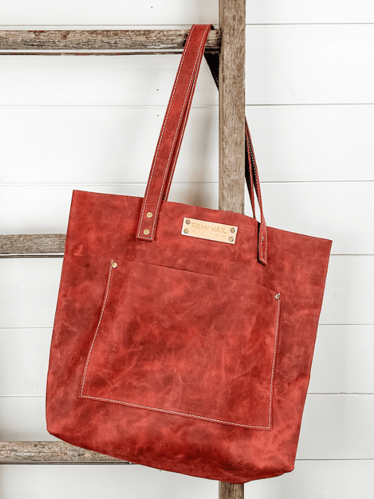 Sweet Ruby Leather Tote Remi Vail Studio