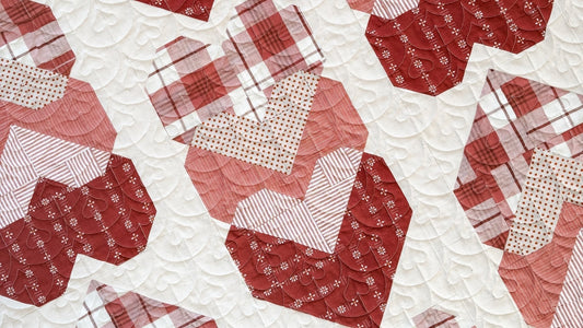 Watercolor Hearts Quilt from Cozy Quilts for the Modern Home - Virtual Book Tour