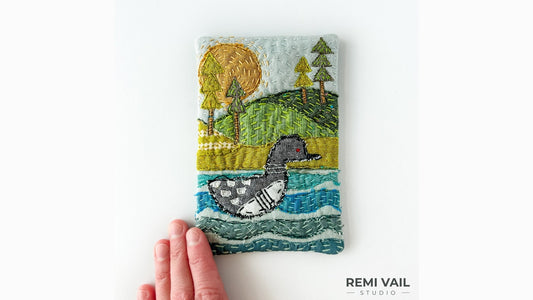 How to Make a Fabric Postcard – A Minnesota Summer Story in Stitches