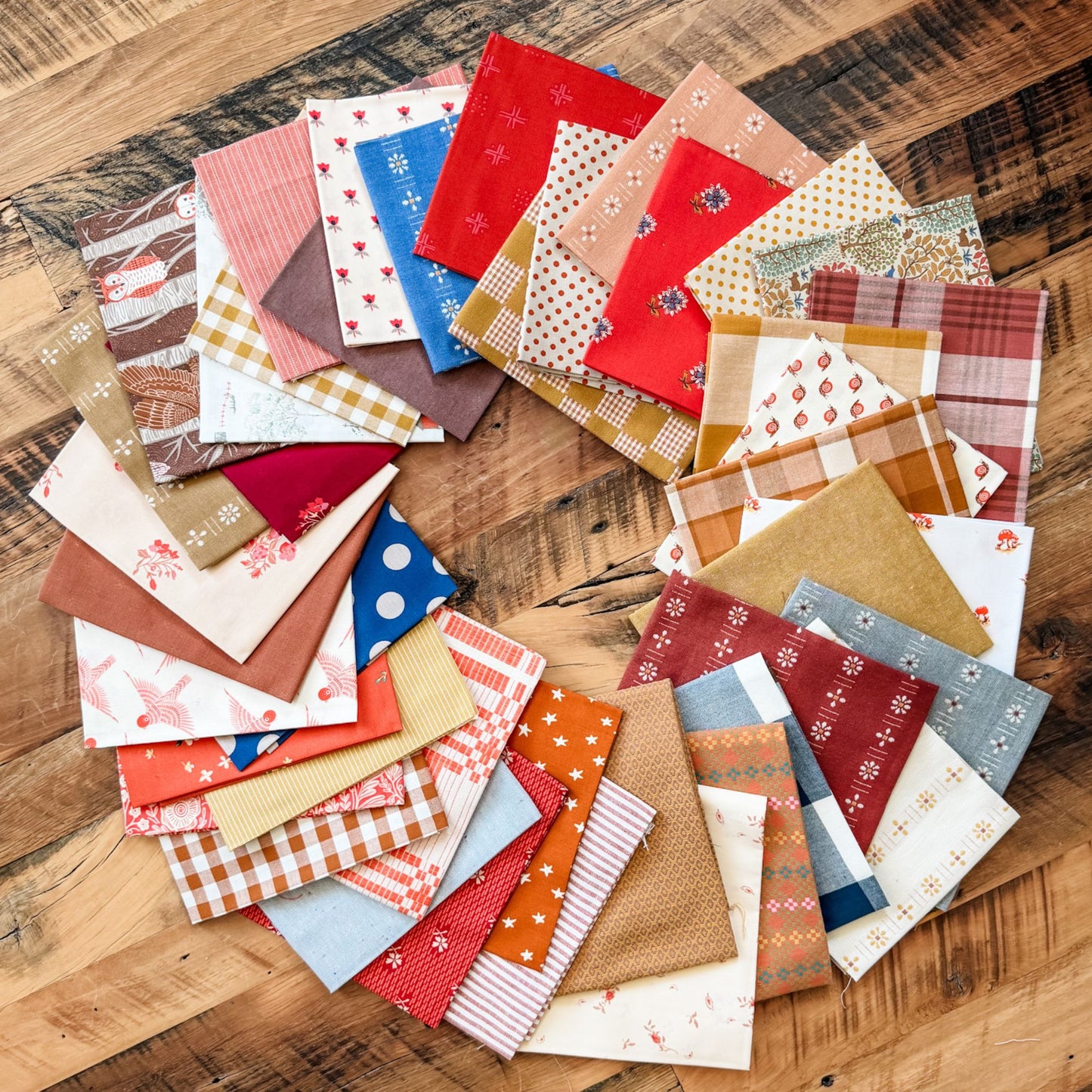Autumn Cabin - Custom Curated Fabric Bundles - 42 FQs