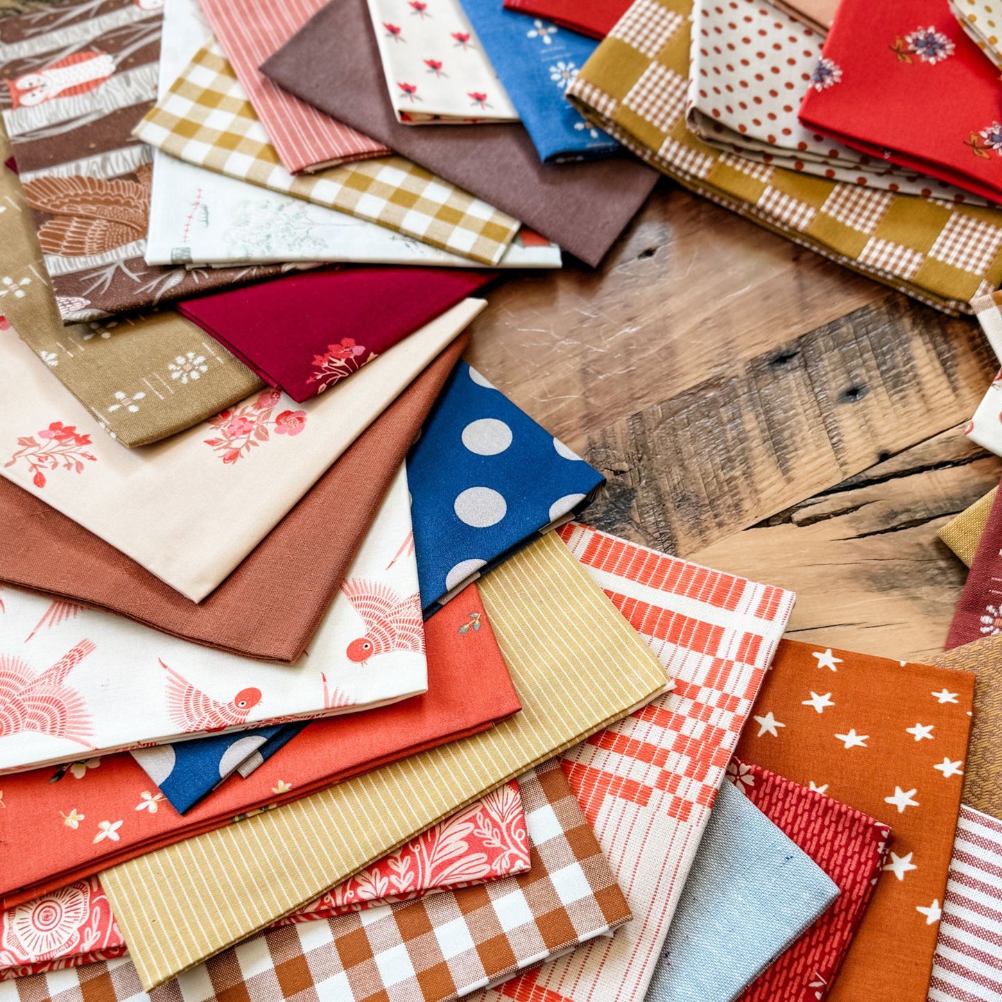 Autumn Cabin - Custom Curated Fabric Bundles - 42 FQs