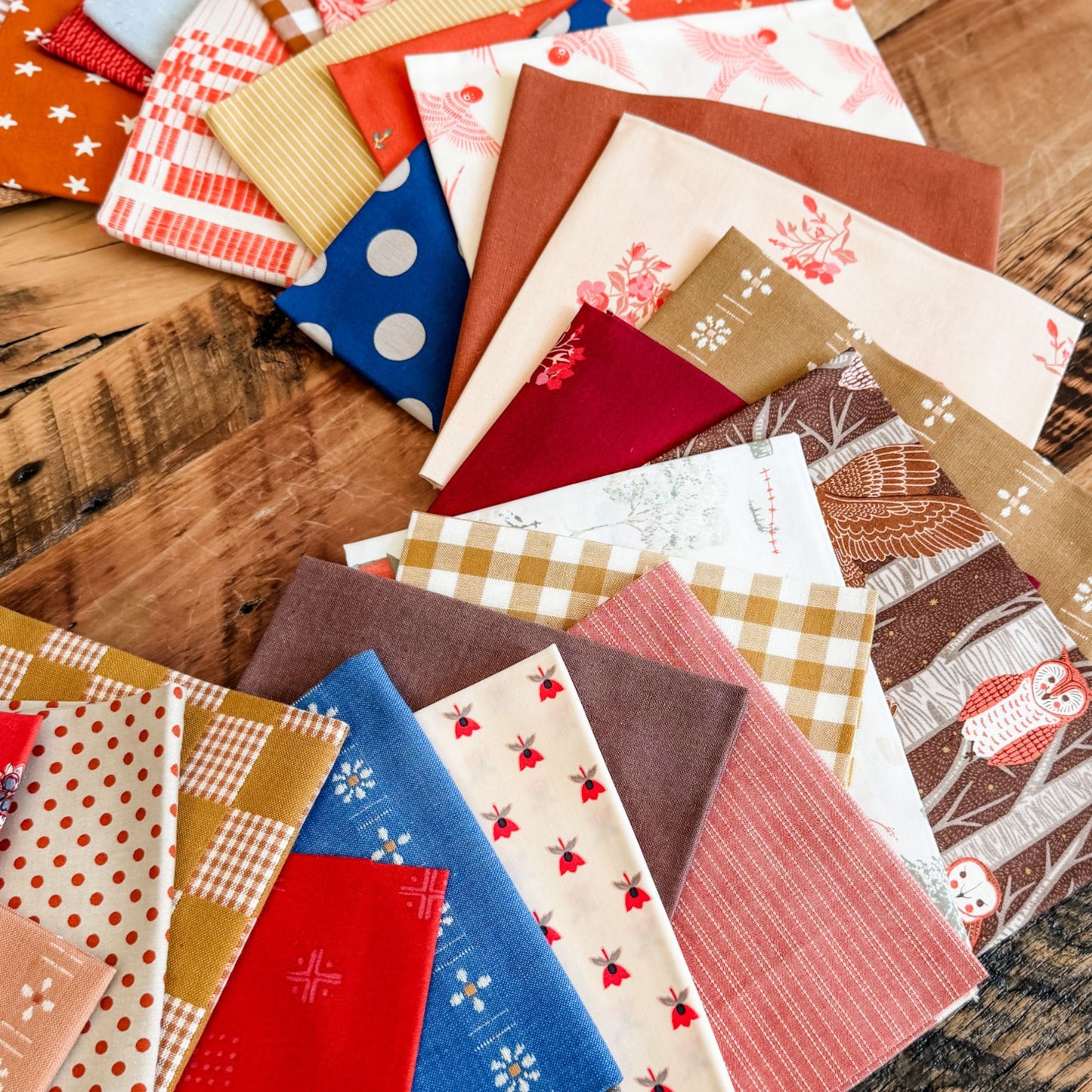 Autumn Cabin - Custom Curated Fabric Bundles - 42 FQs