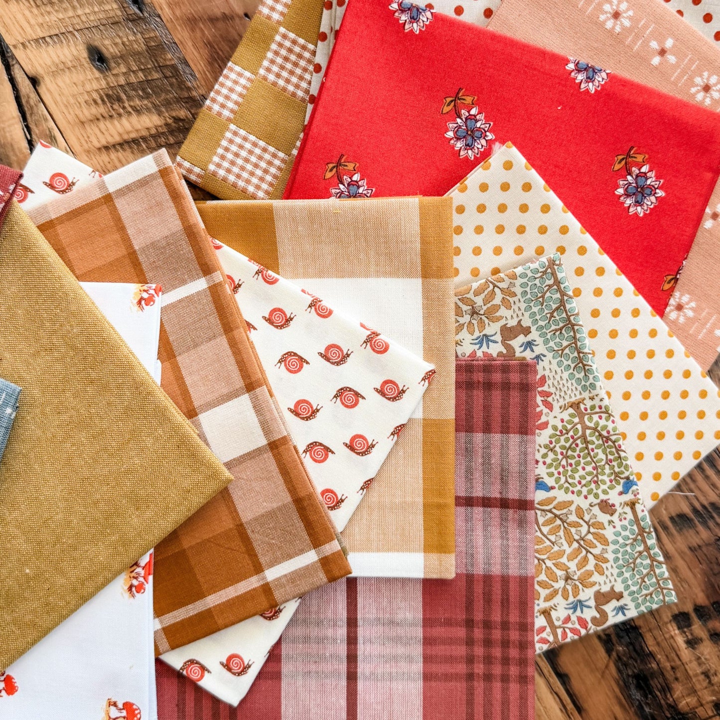 Autumn Cabin - Custom Curated Fabric Bundles - 42 FQs