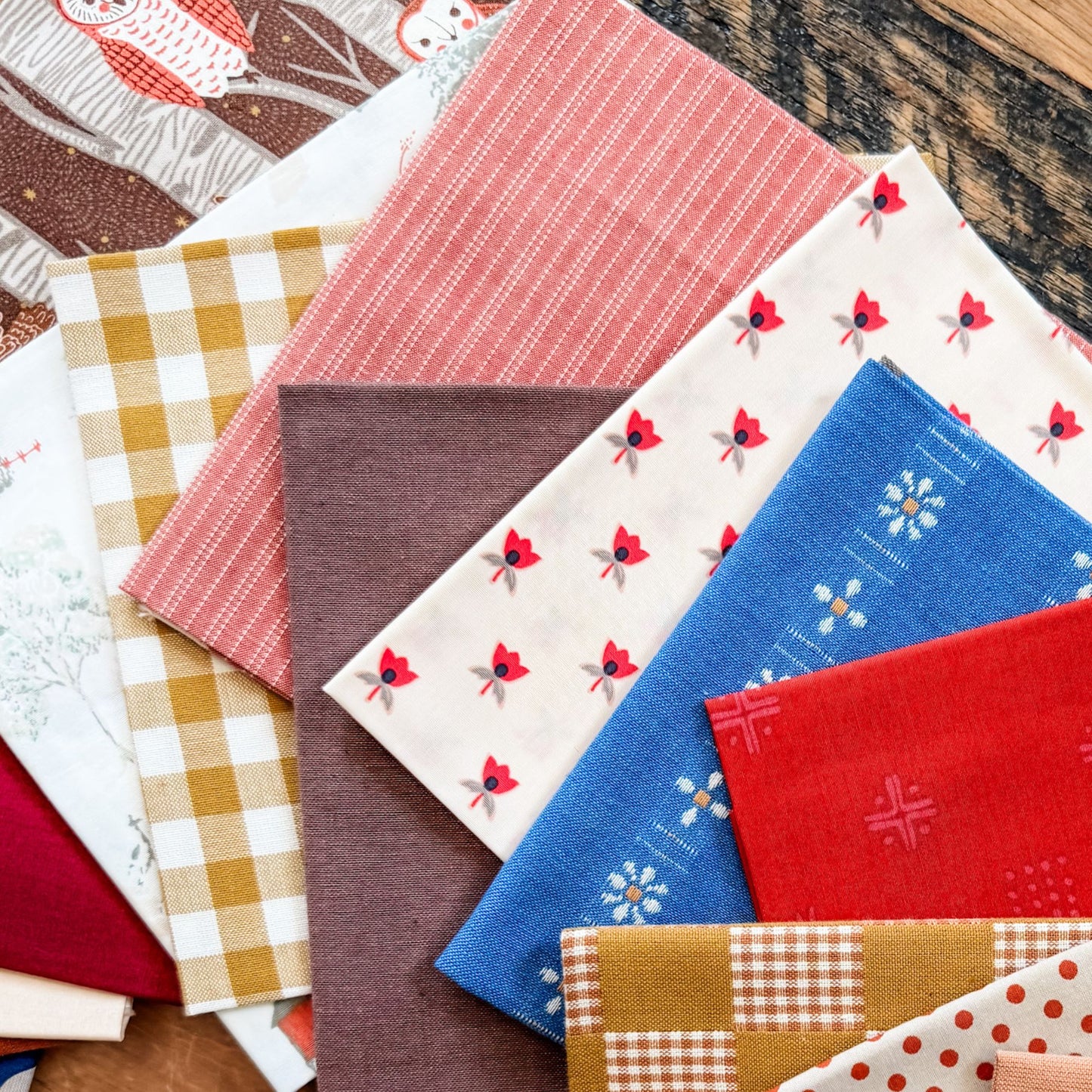 Autumn Cabin - Custom Curated Fabric Bundles - 42 FQs