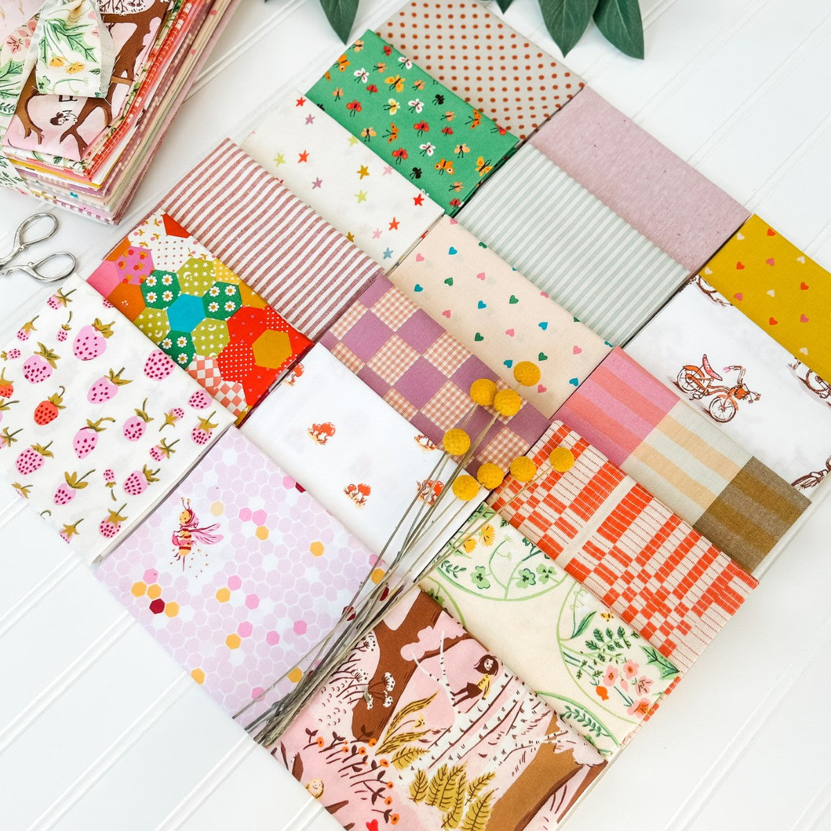 Backyard Magic - Custom Curated Fabric Bundle - 18 FQs or Half Yards