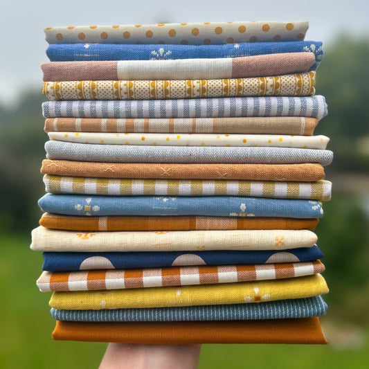 Honey Denim #6 - Custom Curated Fabric Bundle - 18 Half Yards