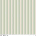 Fabric with green vertical stripes on a white background