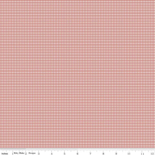 Canyon Rose Micro Gingham - Riley Blake Designs - C455CANYONROSE