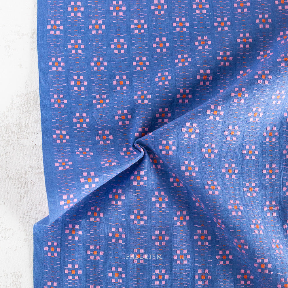 Cobalt Karin Floral - Swedish Holiday Collection - Fableism Supply Co - SWH103COBALT
