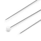 Extra Fine Glass Head Pins, White (250) - Dritz