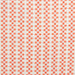 A close-up of a woven fabric pattern featuring orange and white checkered squares.