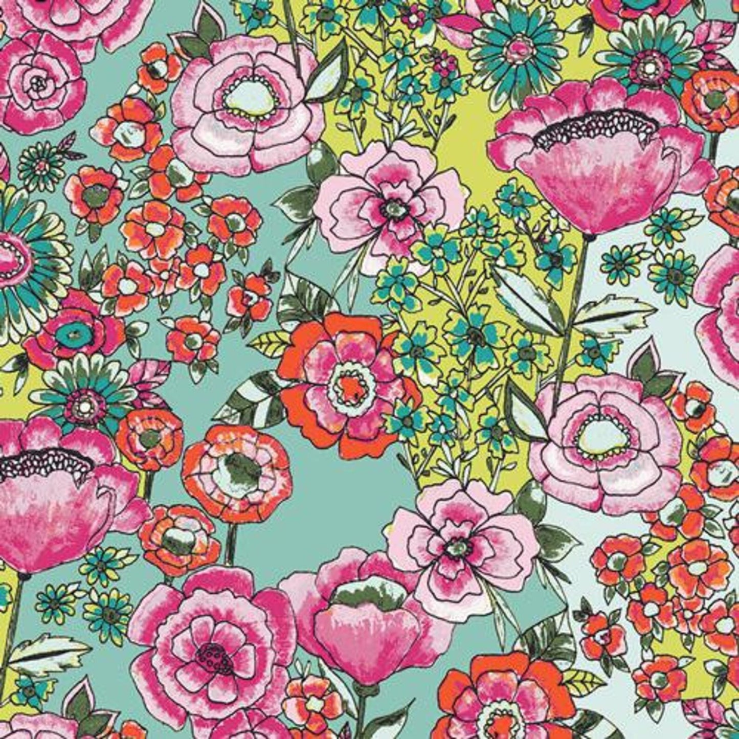 AGF Flower Shower Intense - Art Gallery Fabrics - WBL12030