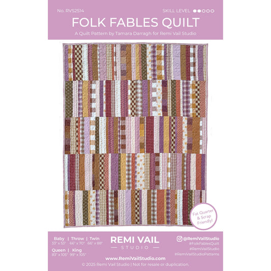 Folk Fables Quilt Pattern - PDF