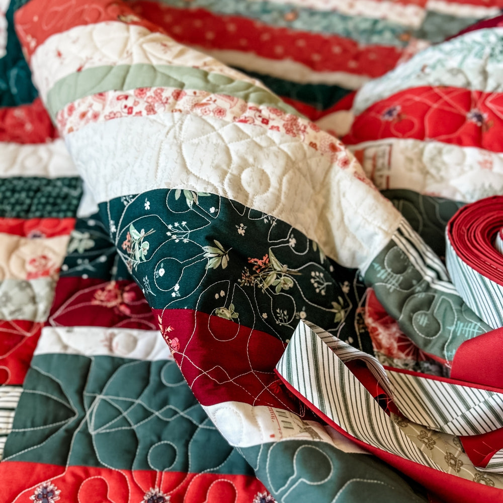 Folk Fables Quilt Kit - Sharon Holland Holiday Version (Top + Optional Binding)