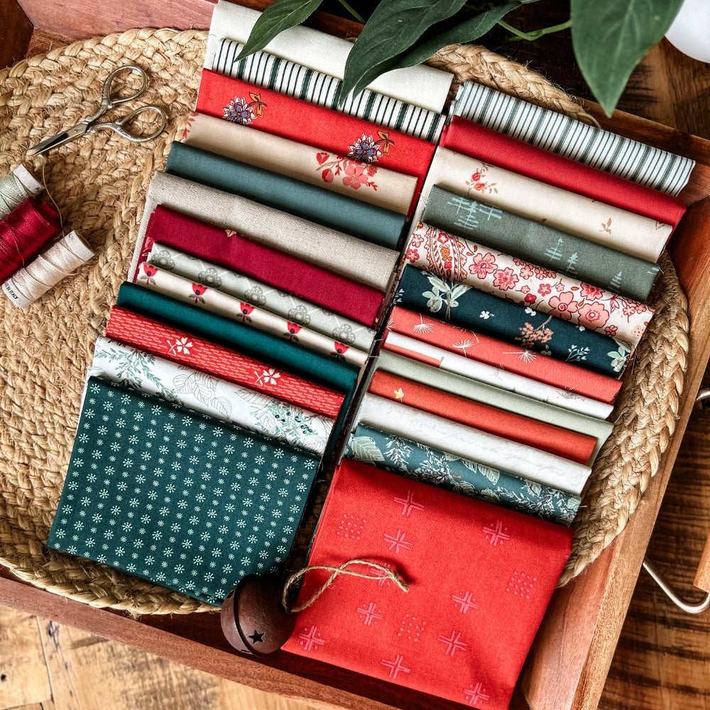 Folk Fables Quilt Kit - Sharon Holland Holiday Version (Top + Optional Binding)