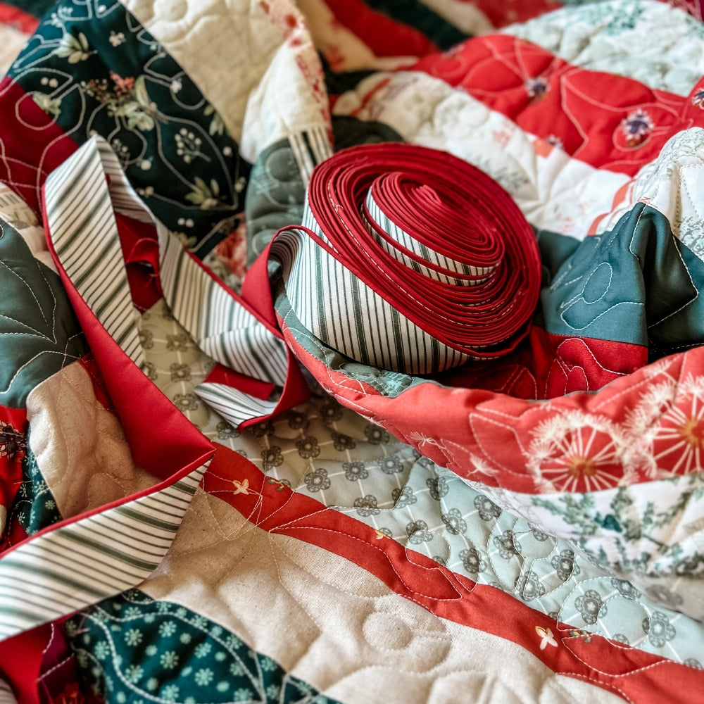 Folk Fables Quilt Kit - Sharon Holland Holiday Version (Top + Optional Binding)