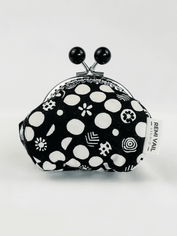 Folka Dots Kiss Lock Coin Purse Remi Vail Studio