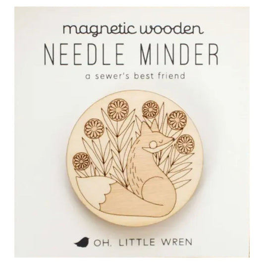 Fox Wooden Magnetic Needle Minder - Oh, Little Wren