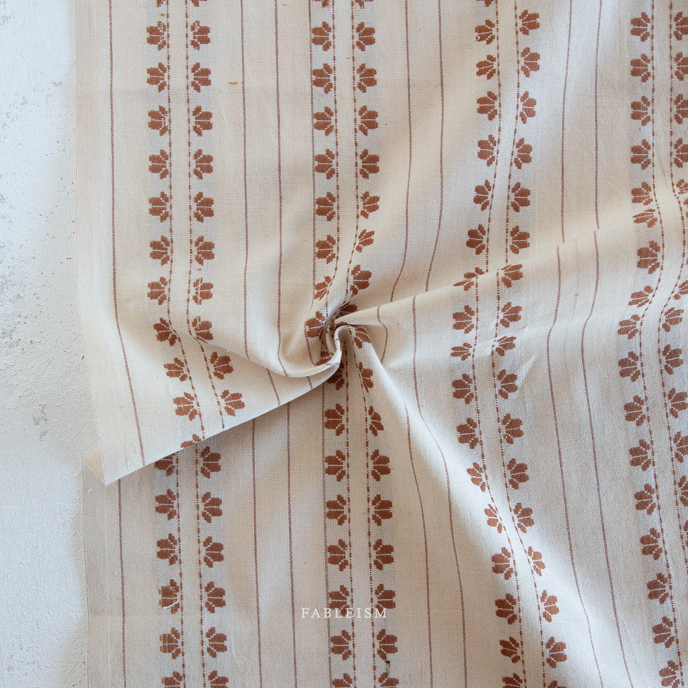 Deco Stripe in Umber - Golden Hour Collection - Fableism Supply Co - GLDHR03UMBER