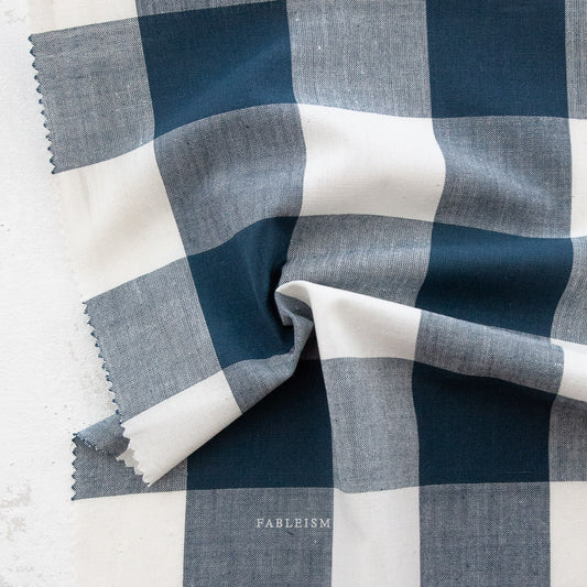 Midnight Large Camp Gingham - Camp Gingham Collection - Fableism Supply Co - CMPLG03MIDNIGHT