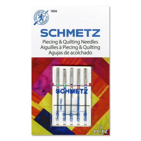 Piecing & Quilting Sewing Machine Needle Combo Pack (5 Pack) - Schmetz
