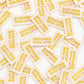 Stitched With Love - Gold Sewing Woven Label Tag (8 Pack) - Sarah Hearts