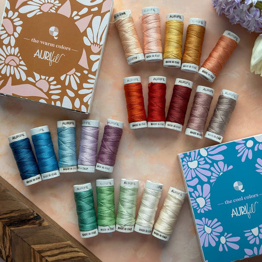 8 Weight Cotton Evolve Thread Collection by Suzy Quilts (20 spools) - Aurifil