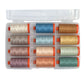 50 Weight Cotton Wildflower Thread Collection by Suzy Quilt (12 Spools) - Aurifil