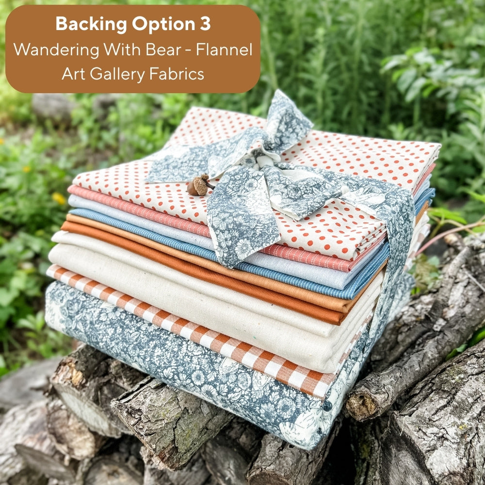 2025 Sweater Weather Sampler - Remi Vail Studio Version Wovens Quilt Kit WITH BORDER (Top + Binding + Border, Optional Backings)