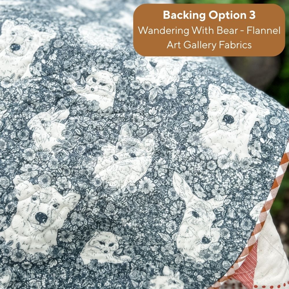 2025 Sweater Weather Sampler - Remi Vail Studio Version Wovens Quilt Kit WITH BORDER (Top + Binding + Border, Optional Backings)