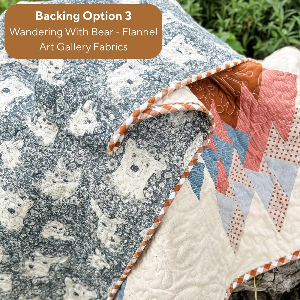 2025 Sweater Weather Sampler - Remi Vail Studio Version Wovens Quilt Kit WITH BORDER (Top + Binding + Border, Optional Backings)