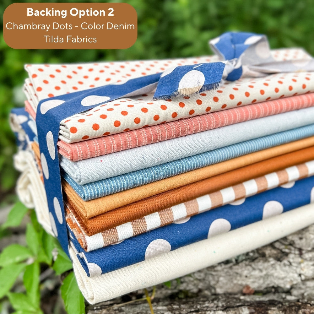 2025 Sweater Weather Sampler - Remi Vail Studio Version Wovens Quilt Kit WITH BORDER (Top + Binding + Border, Optional Backings)