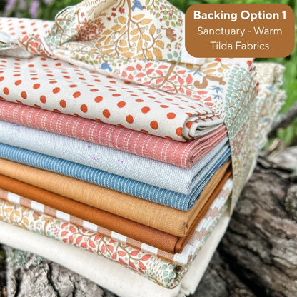 2025 Sweater Weather Sampler - Remi Vail Studio Version Wovens Quilt Kit WITHOUT BORDER (Top + Binding + Backing - 3 Backing Options)