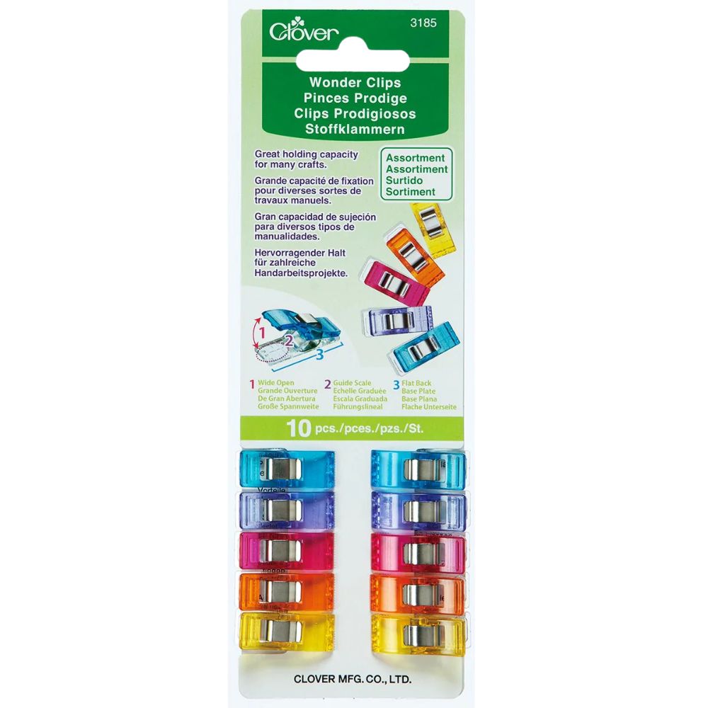 Wonder Clips Assorted Colors (10 Pack) - Clover