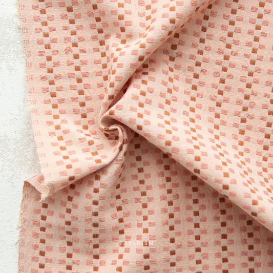 Basket Weave in Soft Pink - Canyon Springs - Fableism Supply Co - CSW05SOFTPINK